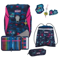 Scout Schulranzen-Set 4-teilig Alpha DIN Magic Sea