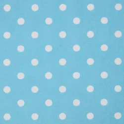 BAUMWOLLSTOFF Meterware Punkte blau, 150 cm