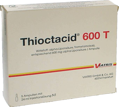 Viatris Healthcare GmbH THIOCTACID 600 T Injektionslösung 5X24 ml 04773259
