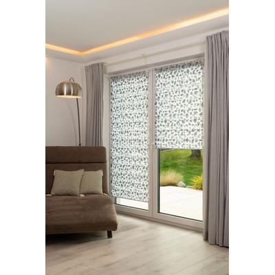 Doppelrollo K-HOME "Delphi" Gr. 2, grau (stein, grau), B:50cm H:150cm, Polyester, Rollos, im Fixmaß