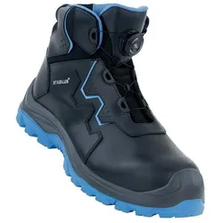 Stabilus, Sicherheitsschuhe, Sicherheitsstiefel ALEX MID BLUE TWIST Größe 42 schwarz / hellblau S3S ESD EN ISO 20345:2022 Rinder. (S3, 42)