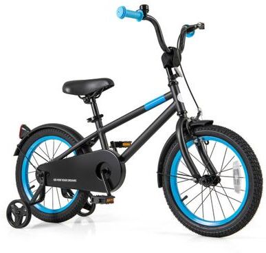 Costway Kids Bike with Adjustable Handlebar and Saddle Black-16 inches