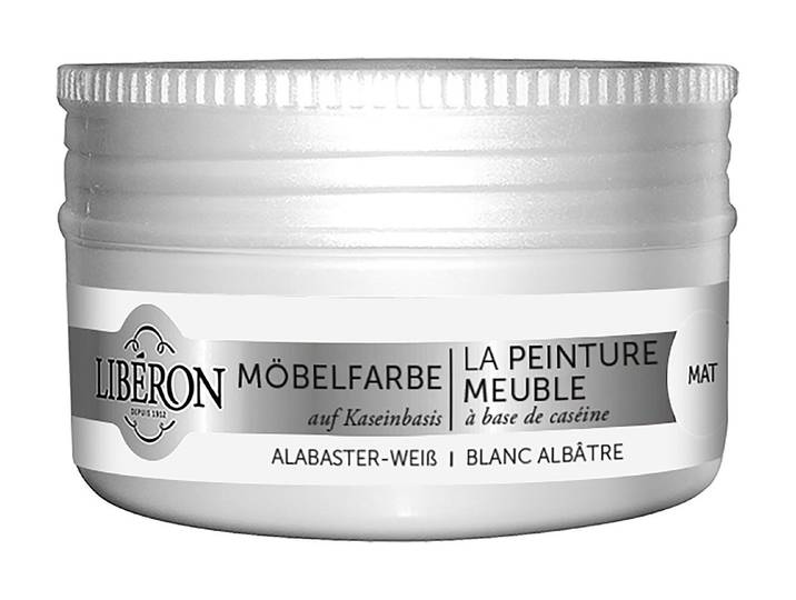 Liberon Möbelfarbe Kasein Alabasterweiss 75 ml