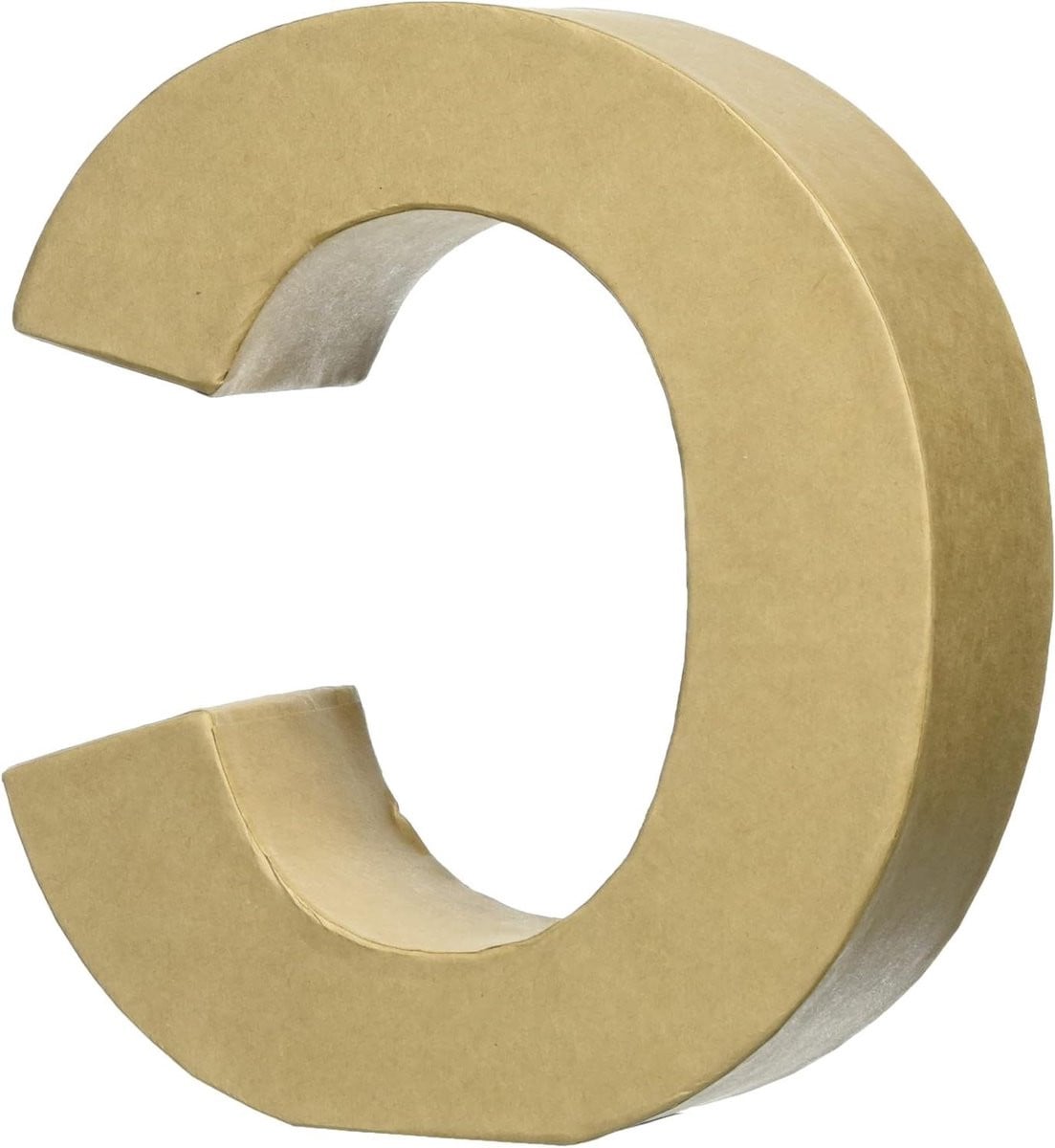 Kartonnen Letter C Bruin - Decoratieve letter voor hobbyprojecten - Hoogte: 175 cm