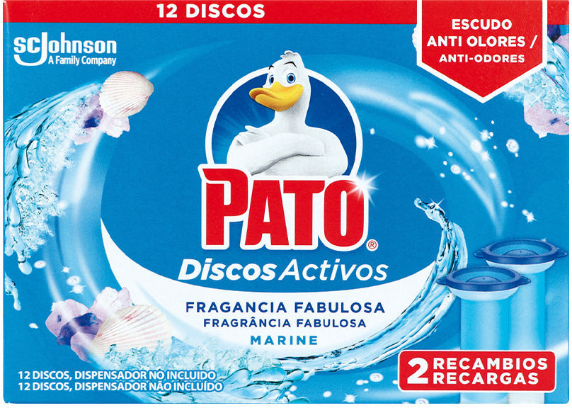 Pato Wc Discos Activos x 2 recambios #frescor marino