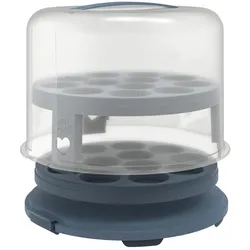 Rotho Tortenbutler Fresh, Kuchentransportbox, Blau