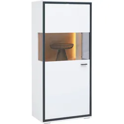 Highboard Florenz Schwarz/Weiß/Eiche Artisan