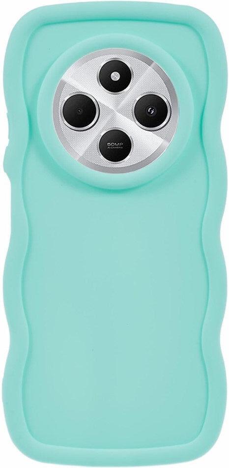 Xiaomi Redmi 14C - EIDERWOOD Fleksibelt Plastik Wavy Cover - Blå
