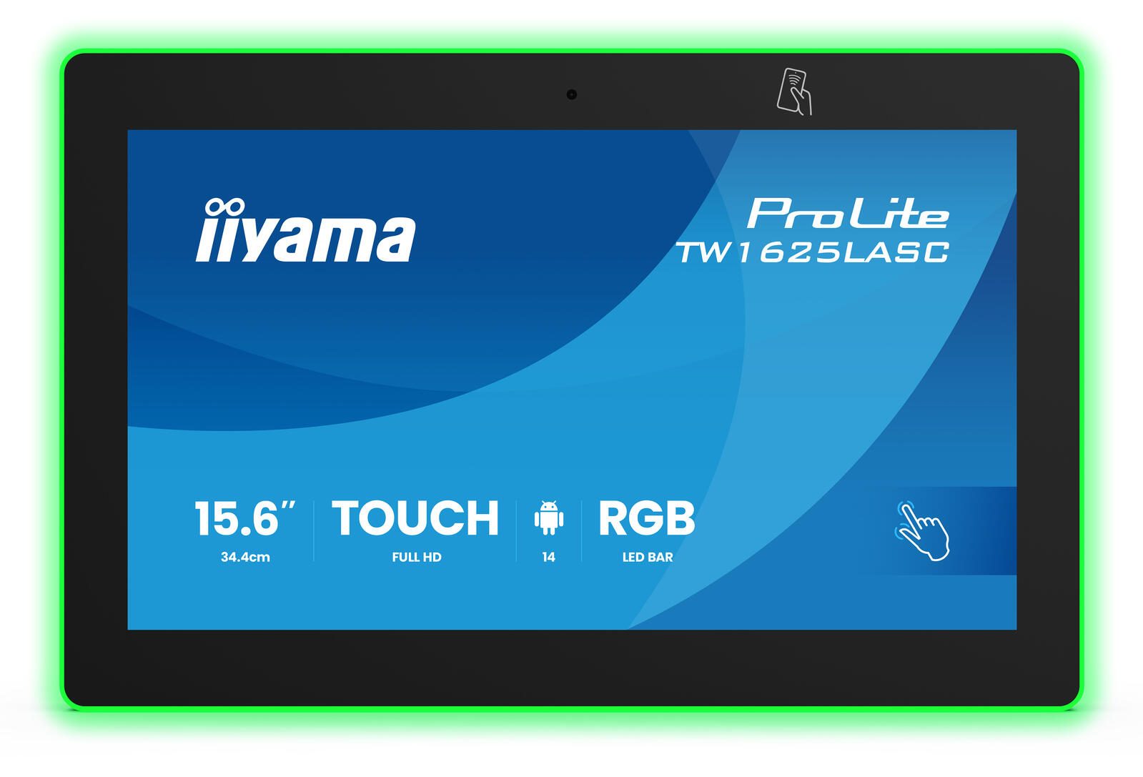 iiyama ProLite TW1625LASC-B3PNR Monitor 39,6 cm (15,6") schwarz