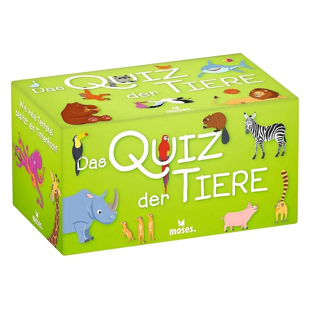 Magni 90153 Quiz, Kinder Wissensquiz mit 100 spannenden Tierfragen, Wissensspiel über das Reich der (Deutsch, 2 - 5 Spieler) (90153)
