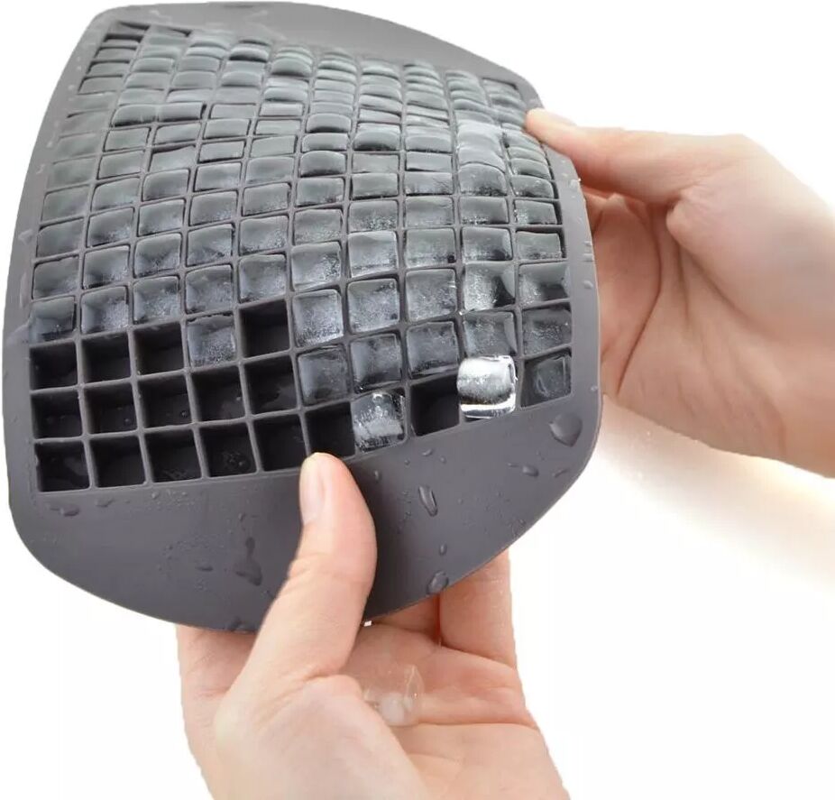 INF Eisform für 160 Mini-Eiswürfel aus Silikon Schwarz