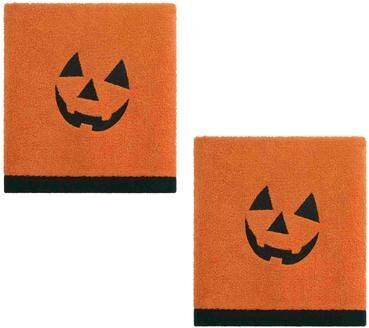 Avanti Linens Avanti Jack-O-Lantern Halloween 2-Pack Hand Towels