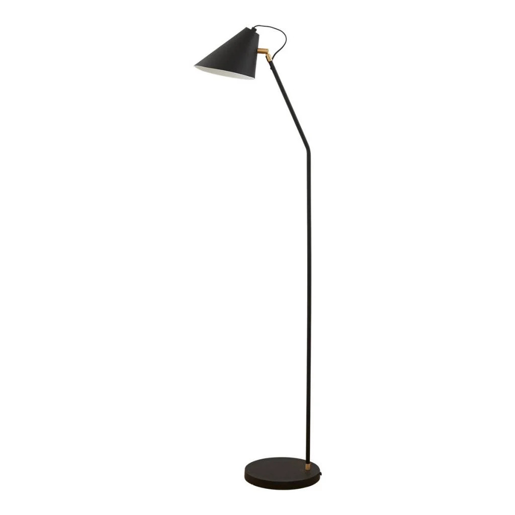 House Doctor Club Vloerlamp in zwart of messing/goud, Hoogte: 130 cm