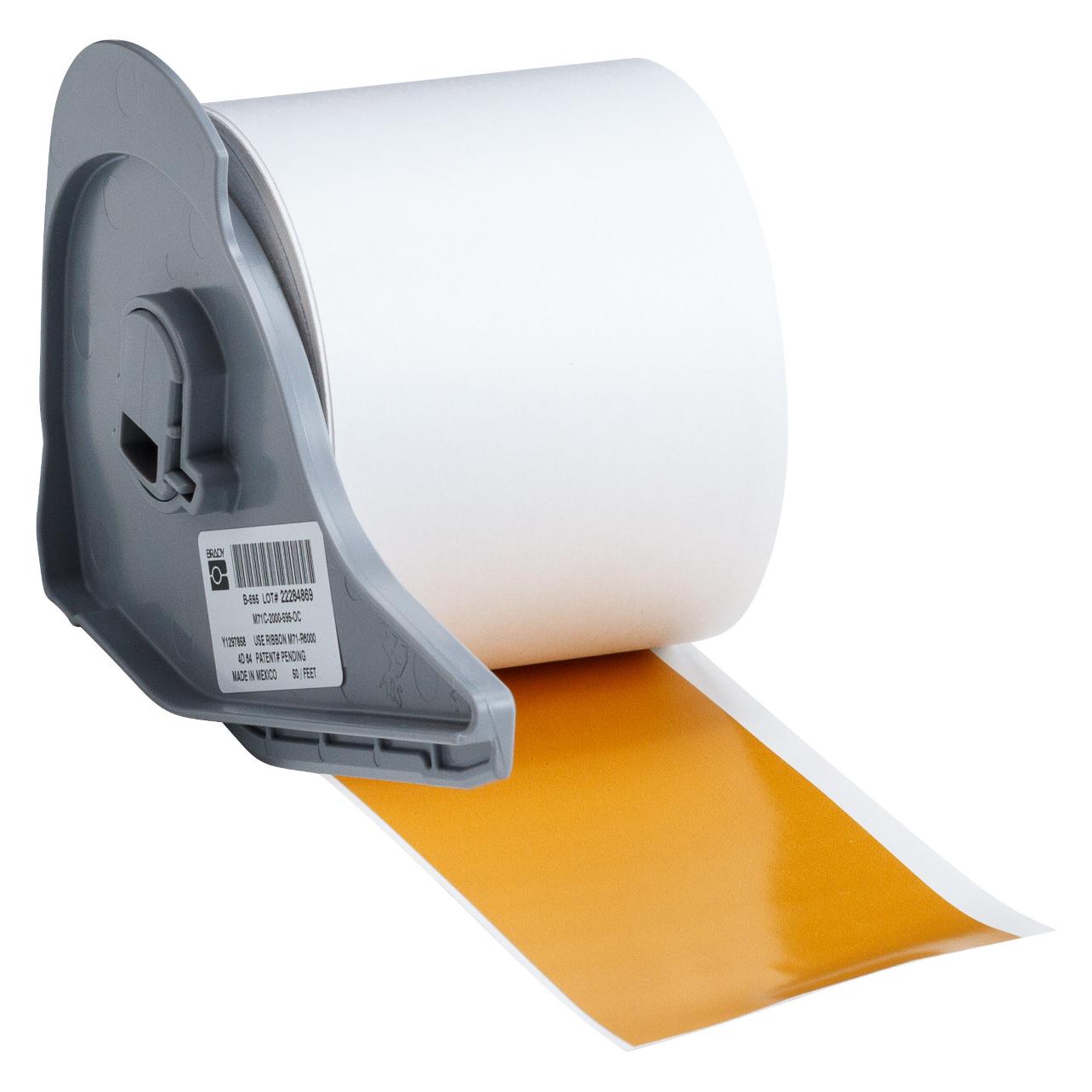 Brady M7C-2000-595-OC, Vinylband, Ocker, glänzend, 50.80 mm x 15.24 m, permanent, endlos (50.80 mm) (M7C-2000-595-OC)