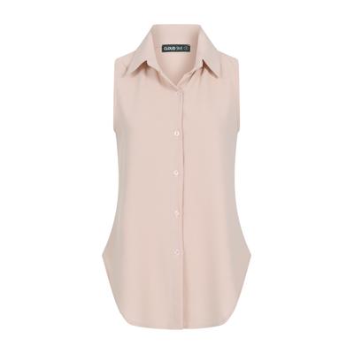 Klassische Bluse CLOUD 5IVE "CLOUD 5IVE Top with button placket", Damen, Gr. M, old rose, 95% Polyester, 5% Elasthan, Blusen Bluse