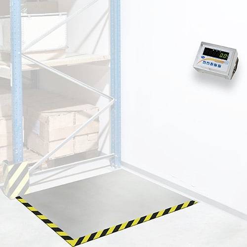 PCE Instruments Bodenwaage PCE-SD 3000F SST bis 3.000kg |Ablesbarkeit 1kg |Edelstahl |eichfähig |netzbetrieben