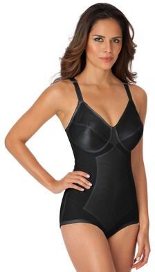 Plus Size Women's Medium Control Bodysuit by Rago in Black (Size 42 D) Shaper