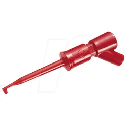 KLEPS 2BU RT - Klemmprüfspitze, 2 mm, rot