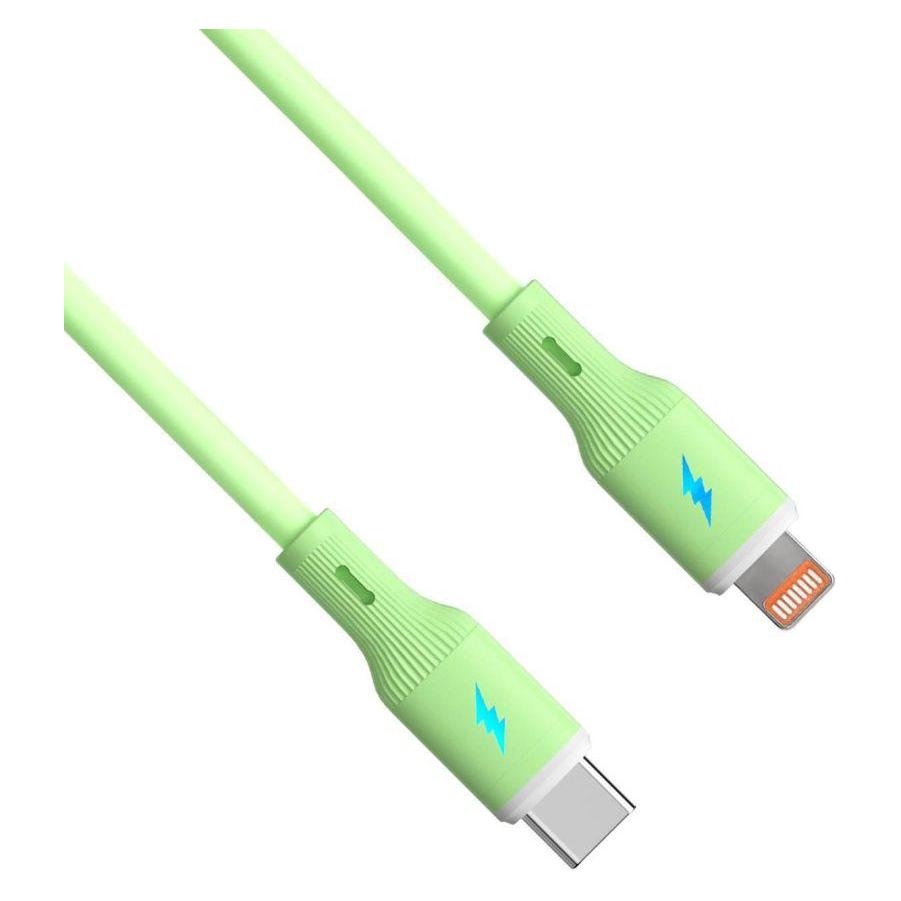 Akyga AK-USB-73 USB-C auf Lightning 30W Kabel 1m Grün (1 m, USB 2.0, 30 W) (AK-USB-73)