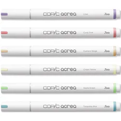 COPIC® acrea Light Layoutmarker-Set weiß 0.8 mm Schreibfarbe: Mehrfarbig