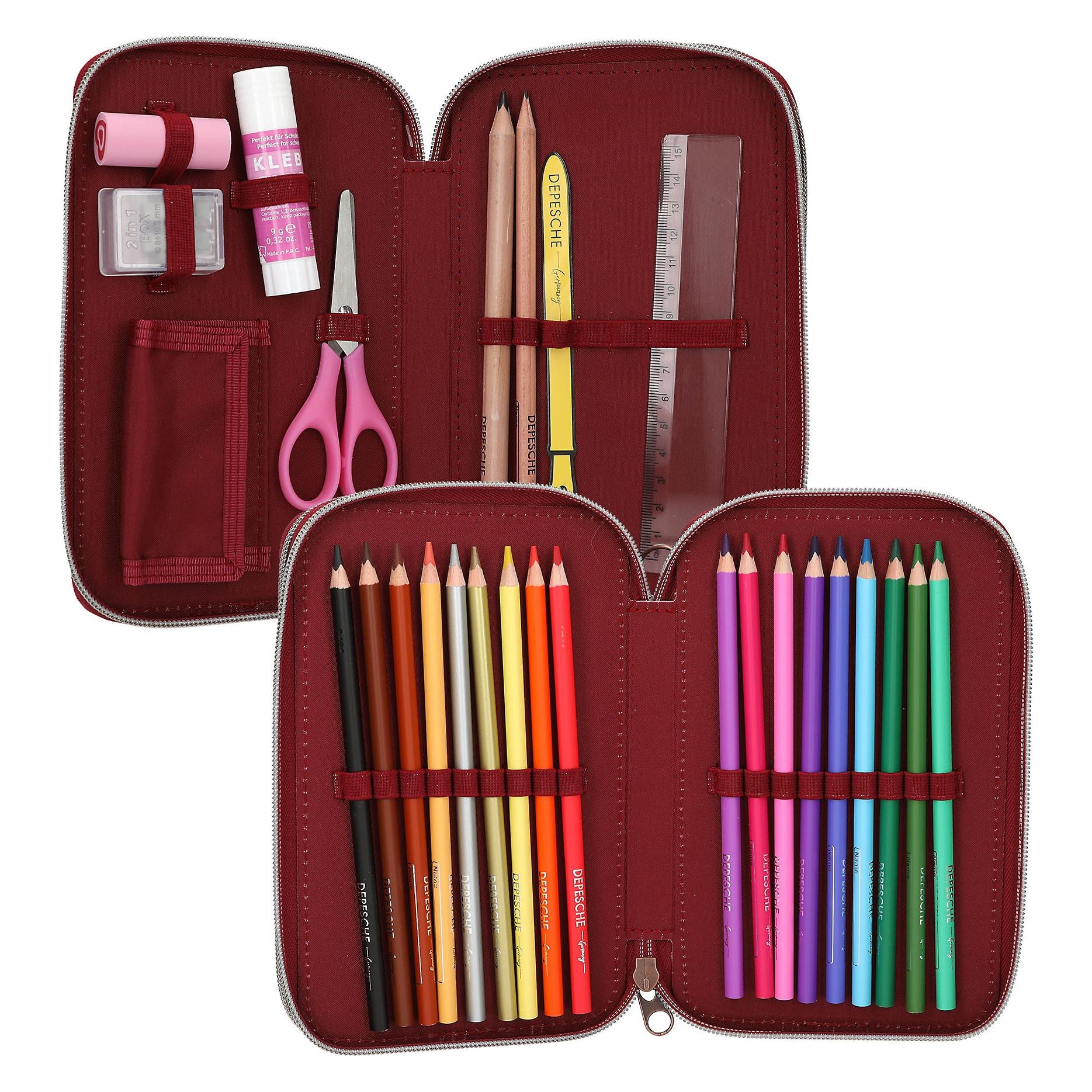 Top Model TOPModel - Double Pencil Case FUR EVER FRIENDS - Deep, Warm Red (413674)