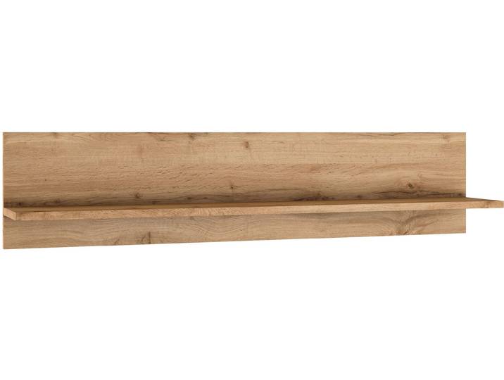 Wandboard KOCHSTATION KS-Milan , braun (wotaneiche), B:110cm H:24cm T:18cm, Holzwerkstoff, Regale, Wandboard, Regal in natürlichen Wotaneiche-Dekor, praktische Ablagefläche