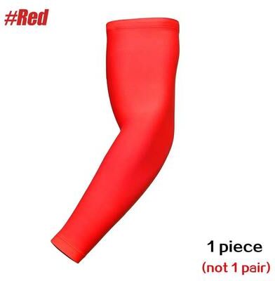 Uplift Essentials Unisex Quick Dry Sun Protection Arm Sleeve red 2xl