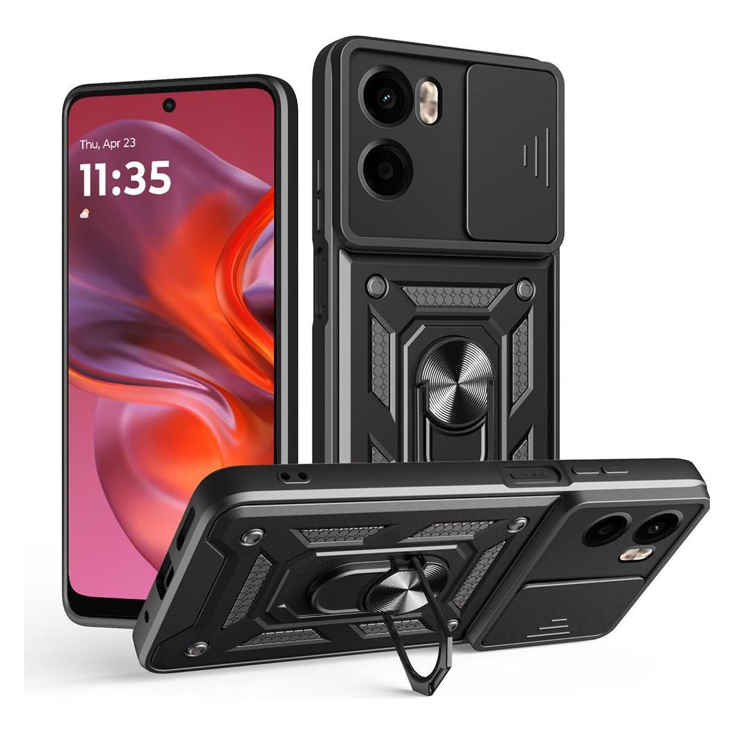 Techsuit - CamShield Series - Motorola Moto G05 / E15 - Black (Motorola Moto G15, Motorola Moto G5) (56364199)