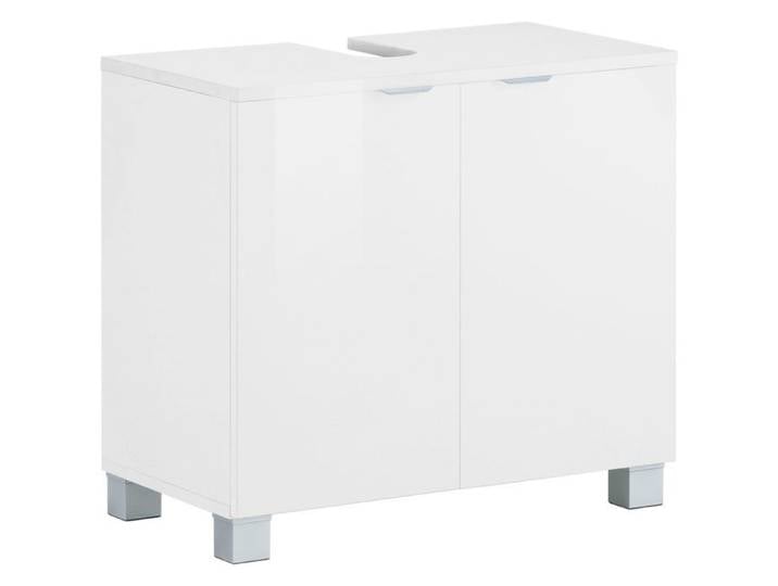 Atlas-meuble Sous Évier Avec 2 Portes Aspect Bois Blanc
