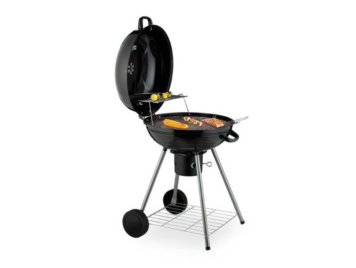 Relaxdays Barbecue rond XXL sur roues