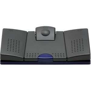 Grundig Fußschalter Digta Foot Control 540 USB, USB-Anschluss, 3 Pedale, für digitale Systeme