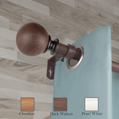 InStyleDesign Lobo 1 inch Faux Wood Curtain Rod