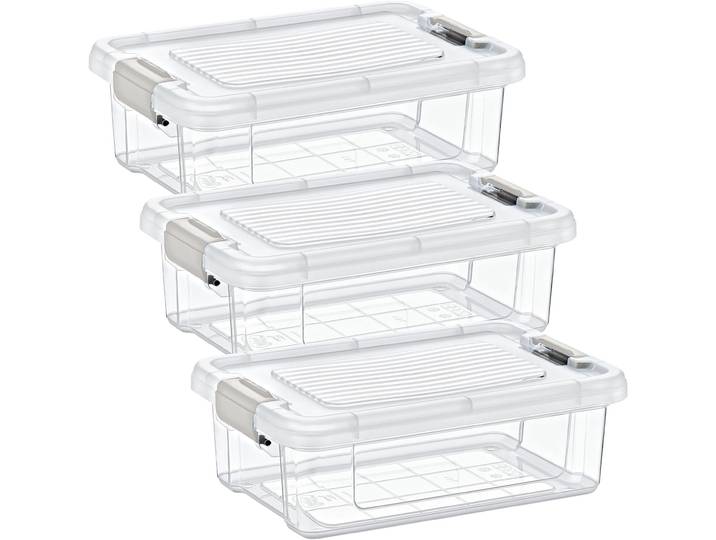 3er-Set Vorratsbox, 1,5 l, transparent
