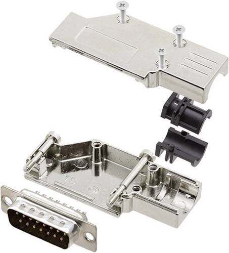 Encitech DCMR-FK-15-DMP-K 6355-0065-22 D-SUB Stiftleisten-Set 90° Polzahl: 15 Lötkelch 1 Set