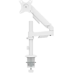 KIMEX - PC-Bildschirmhalterung mit Gasfeder für 1 Bildschirm 17"-32" mit Mast, Weiß