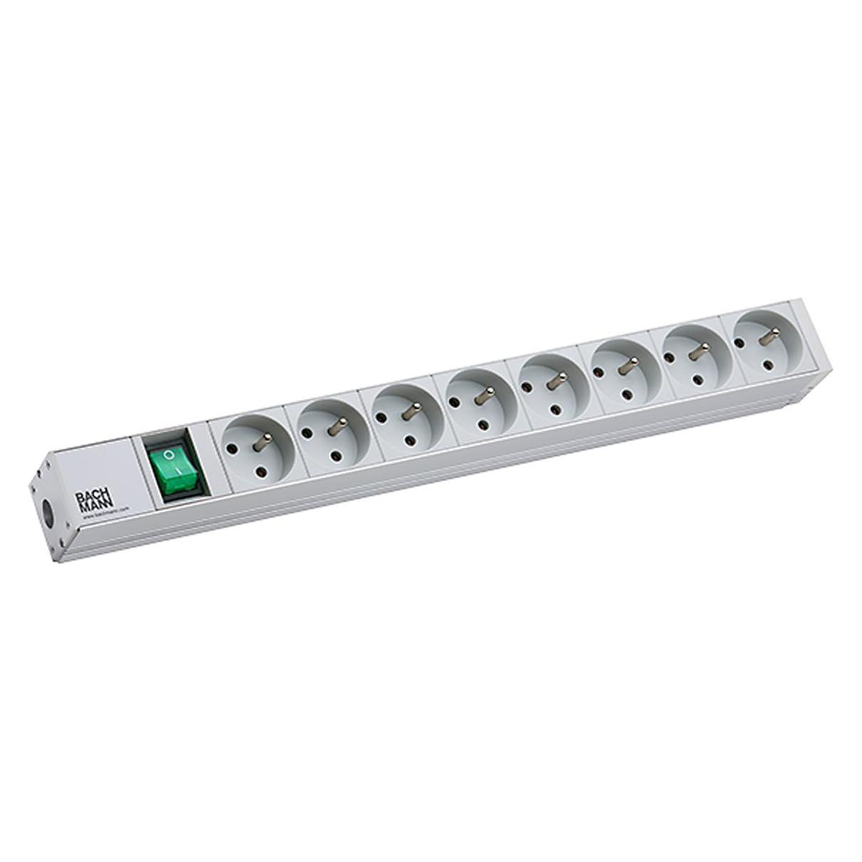 Bachmann 19" 1U 8xUTE 1xswitch power (CEE 7/5, 2 m) (333.419)