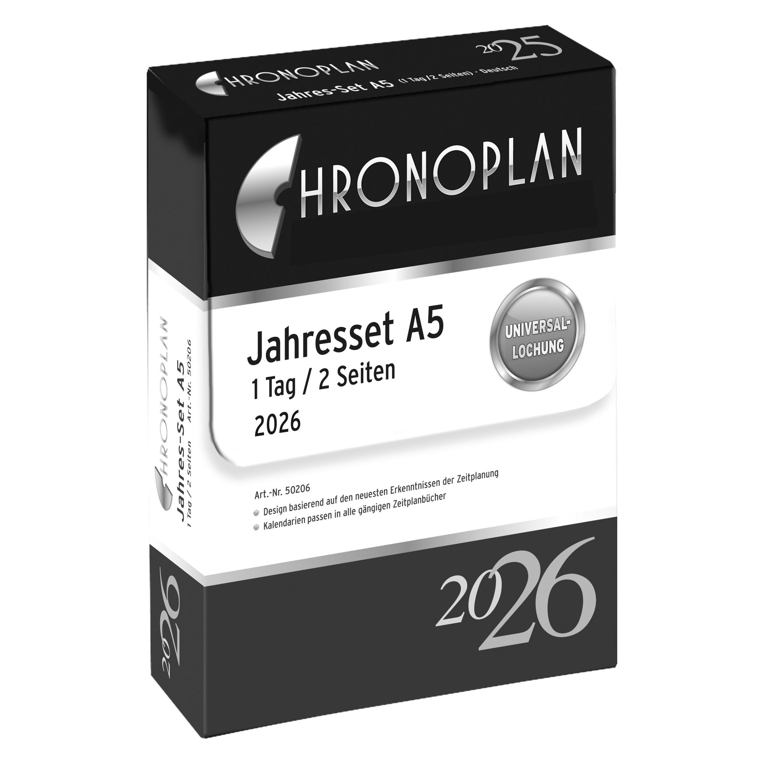 Chronoplan Jahresset (A5, 1 Tag / 1 Seite) (50206)