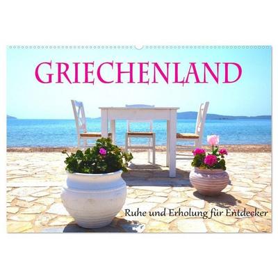 Griechenland Ruhe und Erholung für Entdecker (Wandkalender 2027 DIN A2 quer), CALVENDO Monatskalender