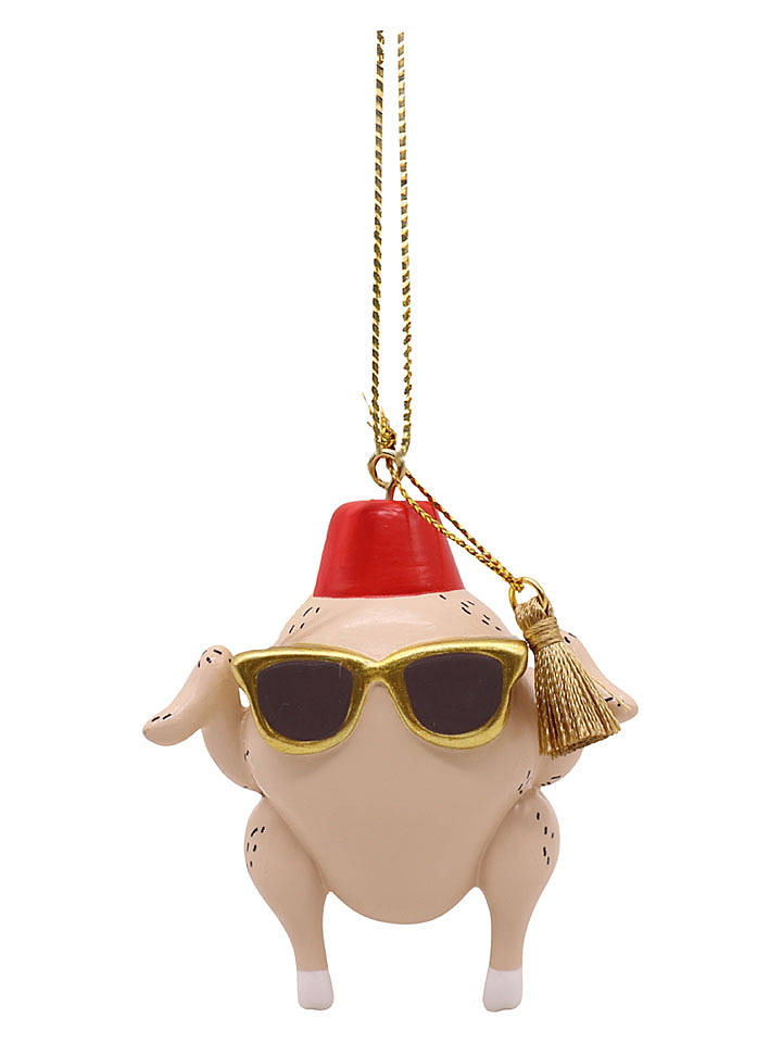 Christmas Inspirations Christbaumornament "Turkey Friends" in Creme - (H)7 cm - onesize
