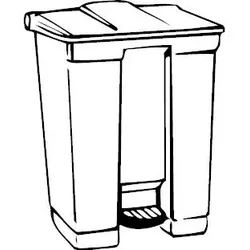 Vepa Bins Industrie-Treteimer, Abfalleimer, Rot