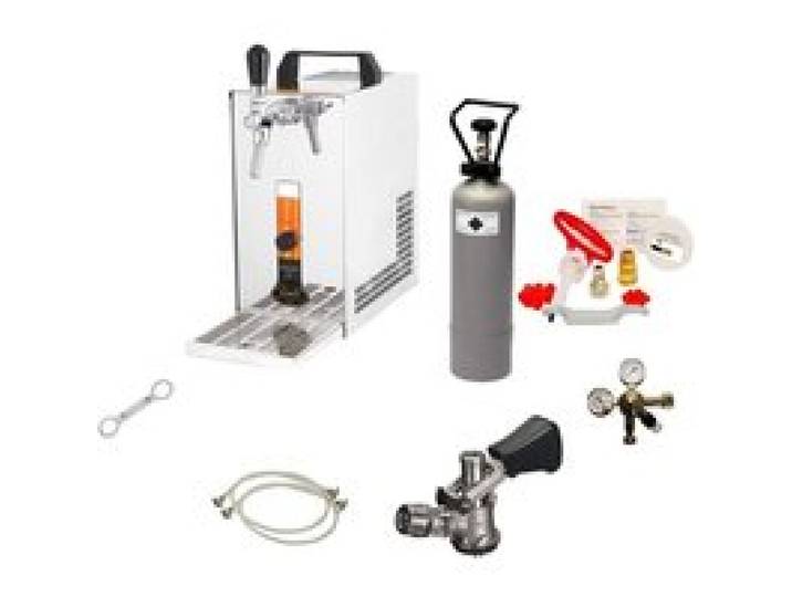 Kit Complet Système Distribution Bière PYGMY 25 Mono-Ligne Refroidisseur Sec 35 L/h Acier Inoxydable Kit Nettoyage Inclus