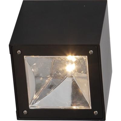 LED Solarleuchte "Solar-Wandleuchte Wandy Cube", schwarz, B:10cm H:10cm L:10cm T:10cm Ø:10cm, PARFORCE TRADITIONAL HUNTING, Leuchten, Dämmerungssensor, schwarzes Design