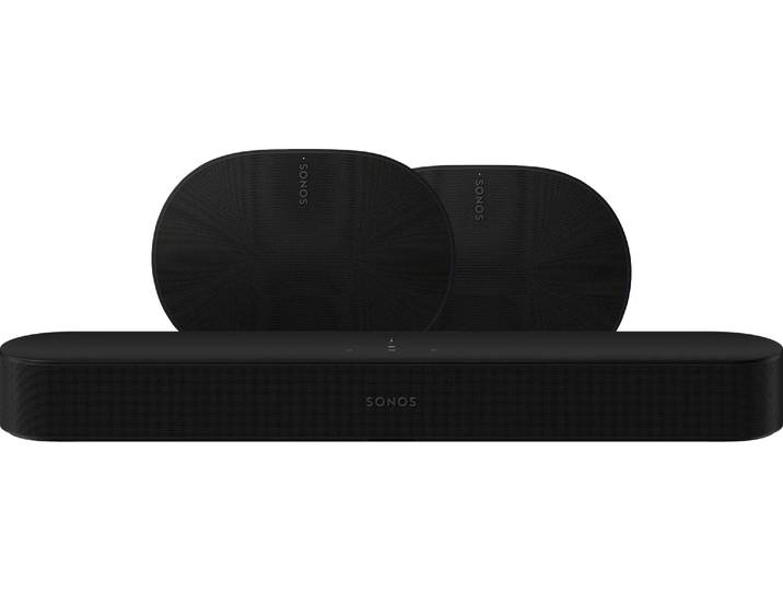 Sonos Beam Gen2 Zwart + 2x Era 300 Zwart