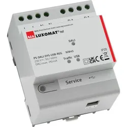 BEG 92843 Netzteil Hutschienenmontage weiß IP20 DALI-SYS PS-DALI-SYS-USB-REG weiß
