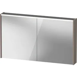 Duravit D-Code Spiegelschrank Verspiegelt DC7108043430000 1200x700x148, Basalt Matt, Steckdose, LED Beleuchtung
