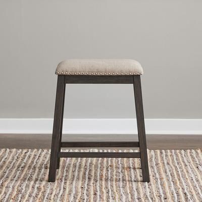 "Liberty Furniture Harrison Upholstered Console Stool Espresso 26"" - Width 22"" x Depth 15"" x Height 26"""