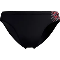 SPEEDO Badehose Medley Logo Brief 7cm, Größe 9 in Schwarz Schwarz
