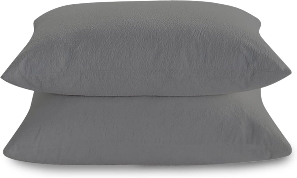 Antraciet Kussensloop Set - Anti-allergische en ademende kussenbeschermers - 50 x 75 cm