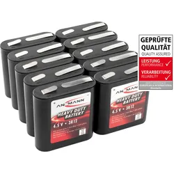 ANS ZK 10X3R12A - Zink-Kohle Batterie, 3R12, 10er-Pack