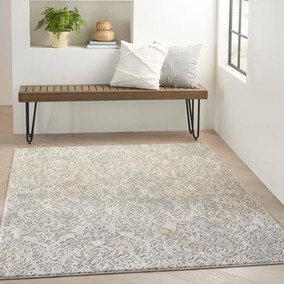 Nourison Soma Contemporary Damask French Country Area Rug